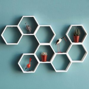 combe hexagonal wall decor for interiors